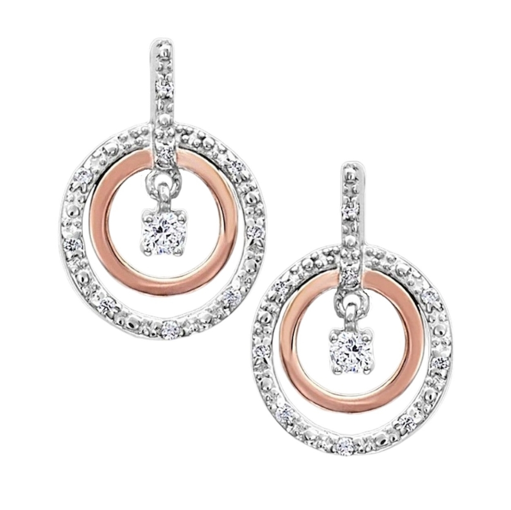 MONTANA SILVERSMITHS Haloed First Star Cubic Zirconia Earrings NEW! Retail $55